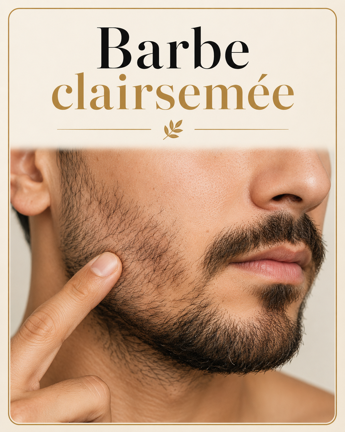Barbe clairsemée