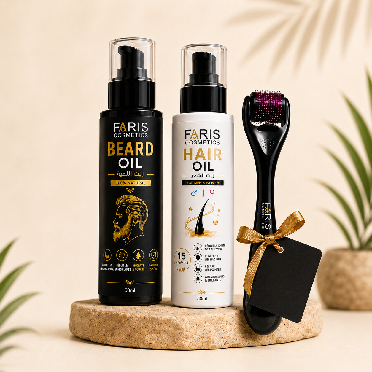 Pack complet Faris Cosmetics avec dermaroller